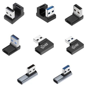 Разъем адаптера USB Male to Type C Female USB Header 90 Градусов Вверх Вниз Разъем порта ноутбука для портативных ПК