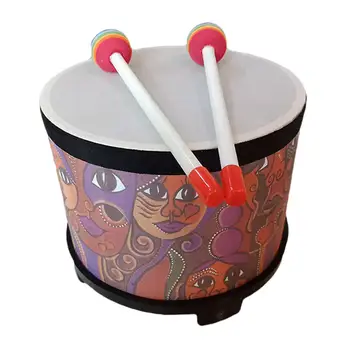 Напольный барабан, музыкальный ударный инструмент, деревянная игрушка