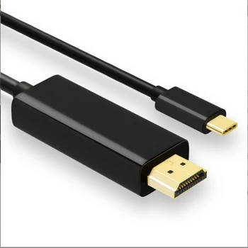 Кабель преобразования, совместимый с USB Type-C в HDMI, кабель преобразования, совместимый с USB Type C в HDMI, 1080P 4K 1,8 М