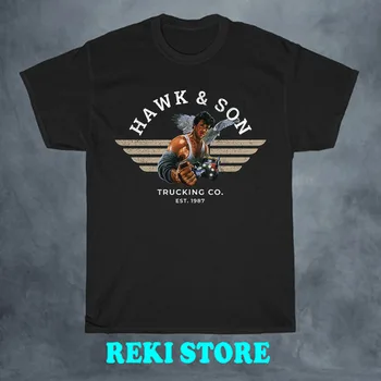 Hawk & Son Trucking Co, 1987 г., Мужская черная футболка с логотипом поверх, Размер S-5XL