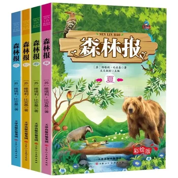 Цветное издание Forest Daily для внеклассного чтения учащихся начальной школы: 4 оригинальные книги
