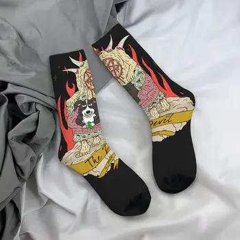 Носки B-Border Collies, готические чулки для собак ужасов, осенние противоскользящие женские носки, удобные спортивные носки на открытом воздухе на заказ