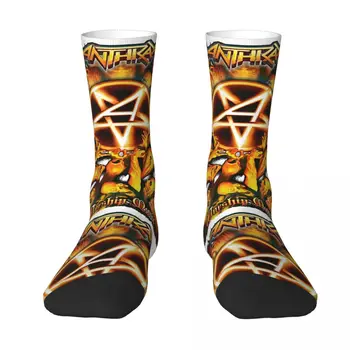 ANTHRAX BAND 2 Зимние носки унисекс в стиле хип-хоп Happy Socks в уличном стиле Crazy Sock