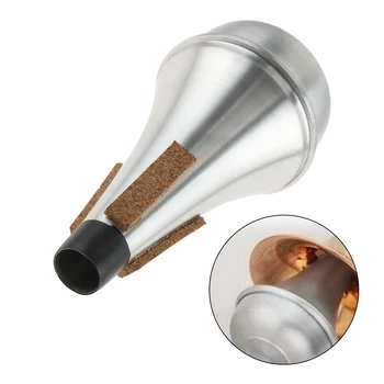 Практичные Аксессуары для прямого приглушения звука трубы Универсальный Глушитель для начинающих из алюминиевого сплава для джазового инструмента 135x67x67 мм