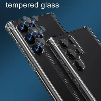 Защитные пленки для камеры мобильного телефона для Samsung Galaxy S23 PLus из ультра закаленного стекла, прозрачная пленка для объектива Samsung S23, защитный чехол