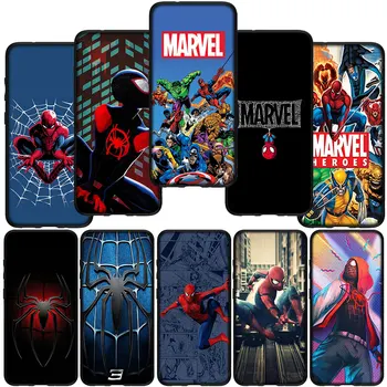 Супергерой Marvel Человек-паук Чехол для Телефона Samsung Galaxy Note 20 Ultra 10 9 S10 S9 Plus A71 A70 A02 A11 A7 M21 Чехол