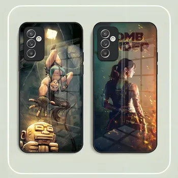 Tomb Raider Чехол Для Телефона Из Закаленного Стекла Для Samsung S22 S21 S30 S20 Pro Ultra Plus S7Edge S8 S9 S10E Plus Задняя Крышка