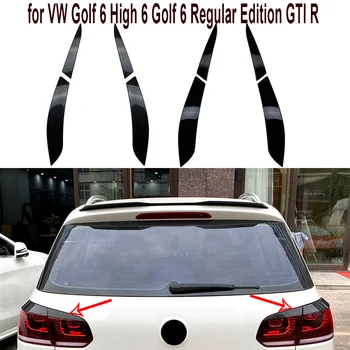 Глянцевый черный для Golf 6 High 6 Golf 6 Regular Edition GTI R, лампа для задней фары автомобиля, наклейка для бровей и век автомобиля.