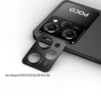 Алюминиевая металлическая защита объектива задней камеры для Xiaomi Poco X5 Pro Крышка объектива Защитная пленка для экрана для Xiaomi Mi Poco X5Pro Крышка