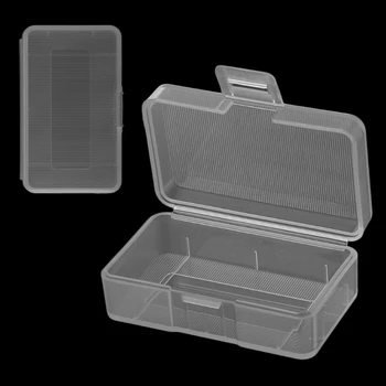 Мини-прозрачный ящик для хранения 1x 9V или 2x AA Batterie L41E