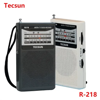 TECSUN R-218 AM/FM/TV Радио Звуковой Карманный Приемник Со Встроенным Динамиком Портативное Радио TECSUN R218