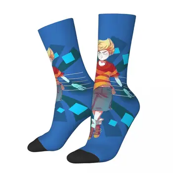 Хип-хоп винтажные Мужские компрессионные носки PK LOVE Crazy, Унисекс, ролевая игра Earthbound MOTHER, Harajuku, Забавный экипажный носок с принтом