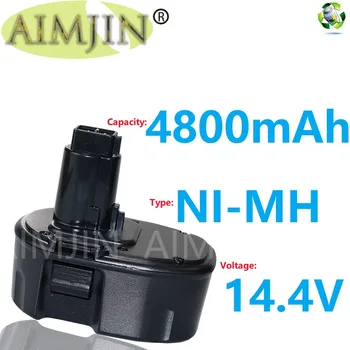 AIMJIN Ni-MH 4800 мАч Сменный Аккумулятор для Dewalt 14,4 В XRP DC9091 DC9094 DW9091 DE9091 DE9092 14,4 Вольт Аккумуляторные Электроинструменты