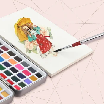 Твердые акварельные краски Набор акварелей для художественной росписи ногтей 147